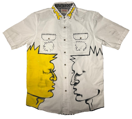 “Stare-Off” ORIGINAL 1/1 hand painted size M shirt